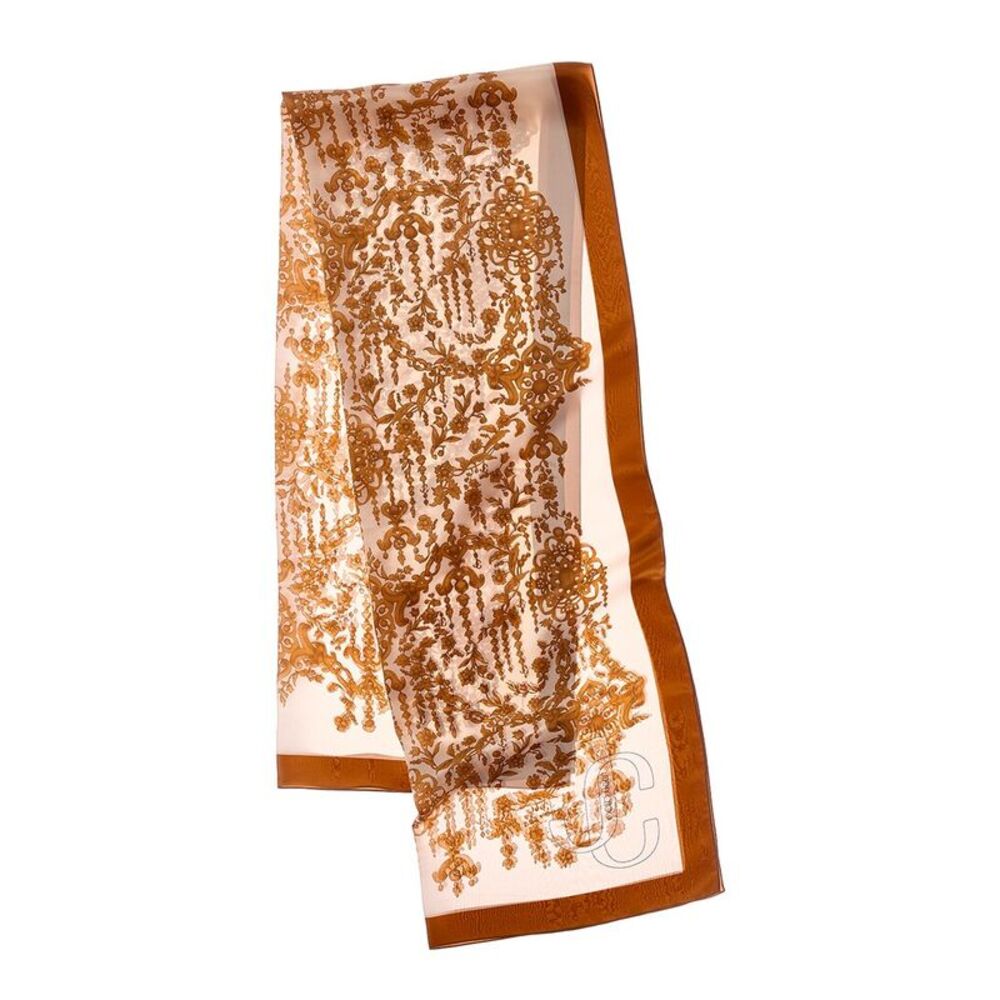 Jimmy Choo Silk Scarf, Brown